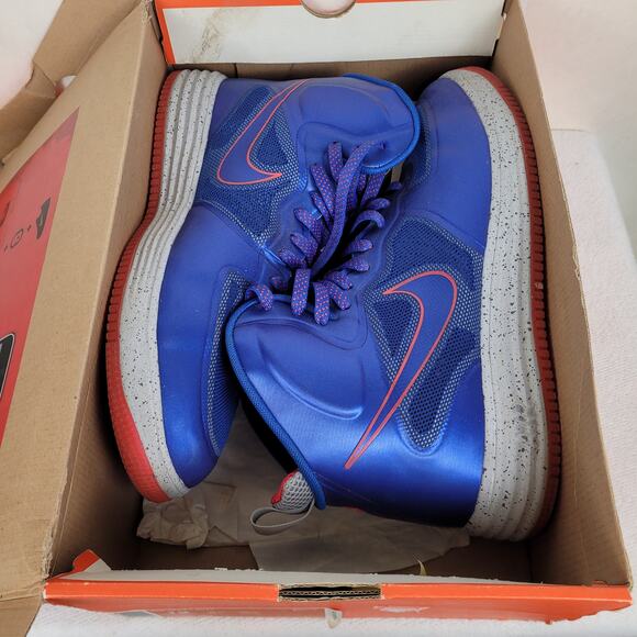 Nike Lunar Force 1 mid Game Royal blue mens Size 12 sneakers 2012 main image 4